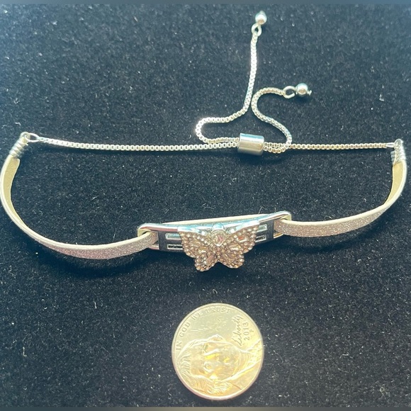 Silver Butterfly Bracelet - Picture 2 of 2